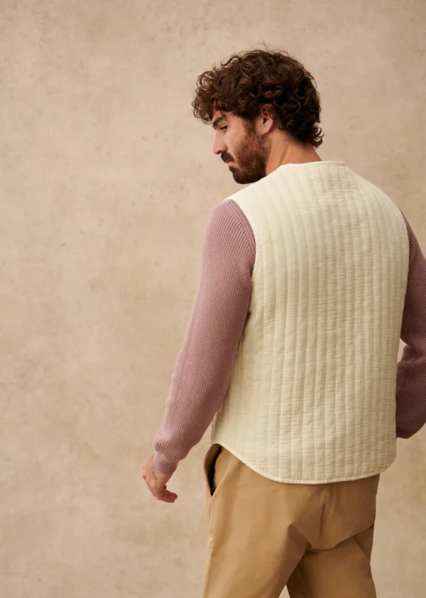 Sezane Jacke Gilet Knox< Baumwolljacken | Strickjacken & Westen