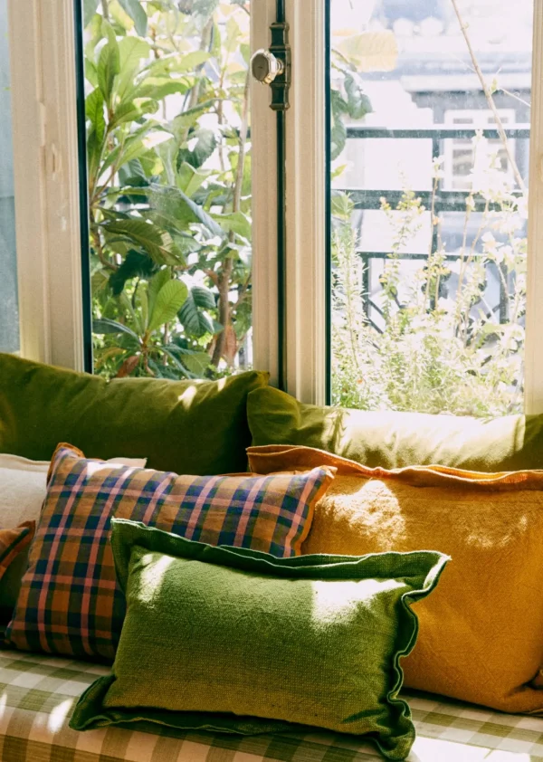 Sezane Kissen Gewebte Madras -  Großes Modell< Textilien
