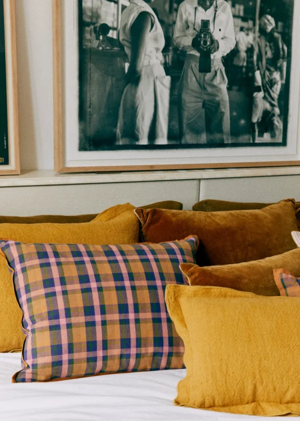 Sezane Kissen Gewebte Madras -  Großes Modell< Textilien