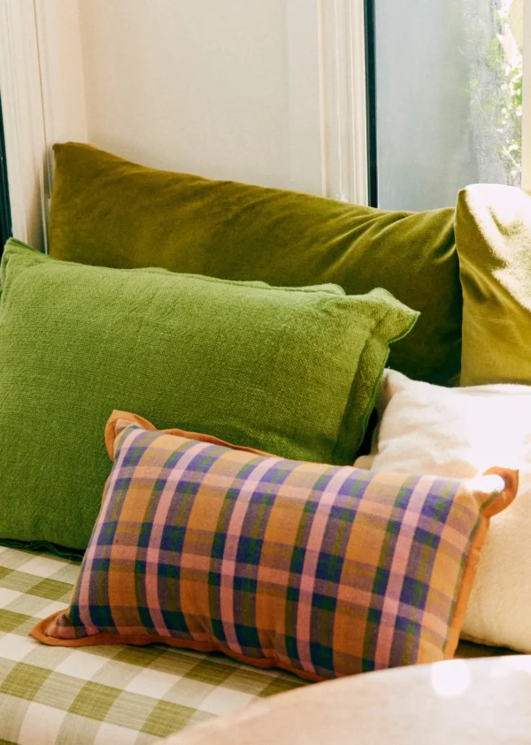 Sezane Kissen Gewebte Madras -  Kleines Modell< Textilien