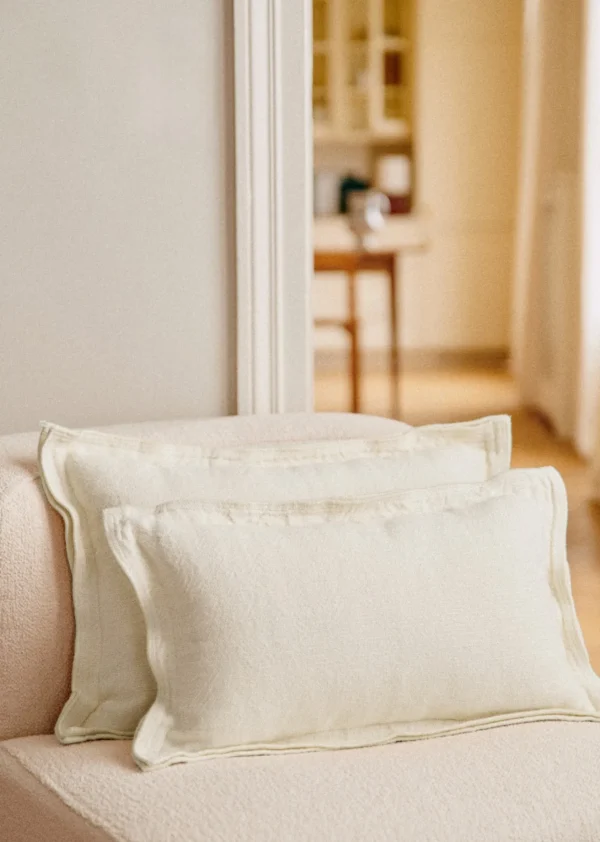 Sezane Kissen Leinen -  Großes Modell< Textilien