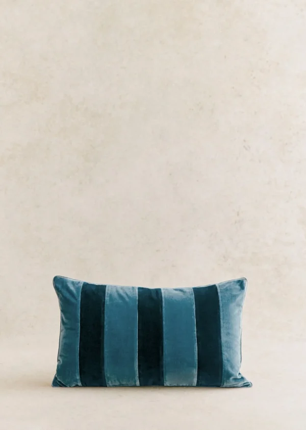 Sezane Kissen Streifen Samt - Kleines Modell< Textilien