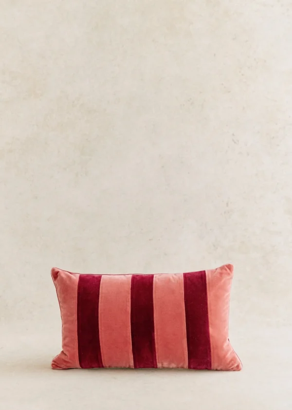 Sezane Kissen Streifen Samt - Kleines Modell< Textilien