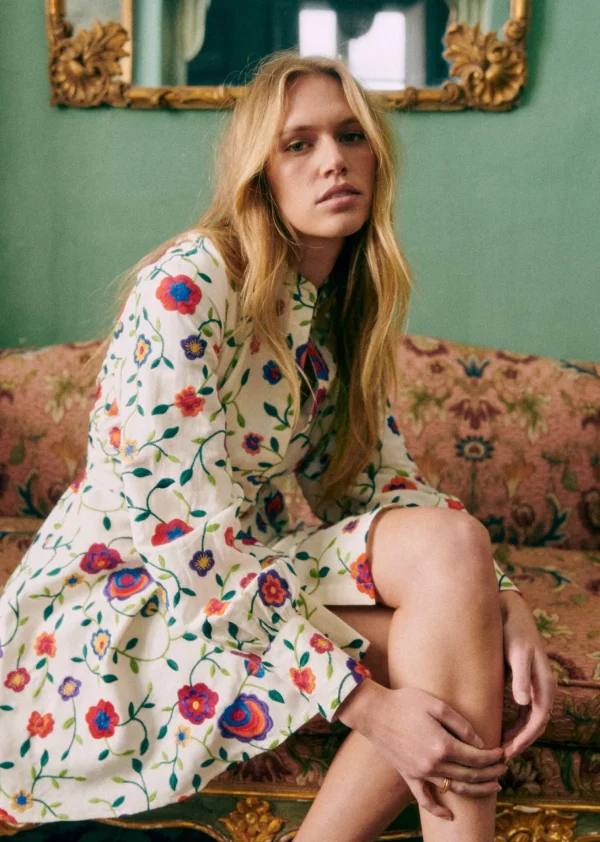 Sezane Kleid Alizia - Rosa Schöpfung< Kleider