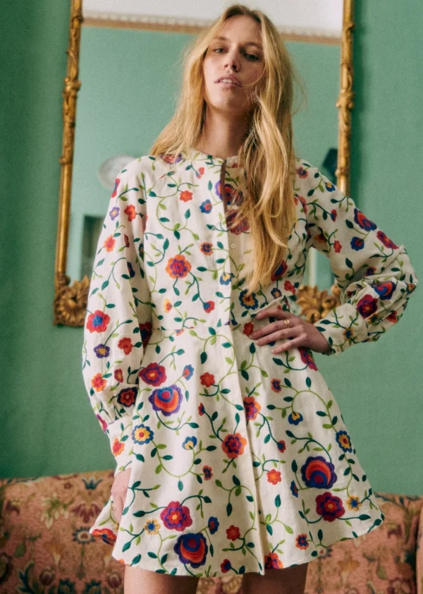 Sezane Kleid Alizia - Rosa Schöpfung< Kleider
