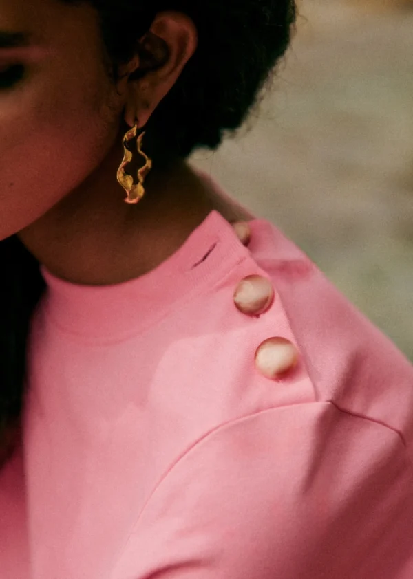 Sezane Kleid Selena - Rosa Schöpfung< Kleider