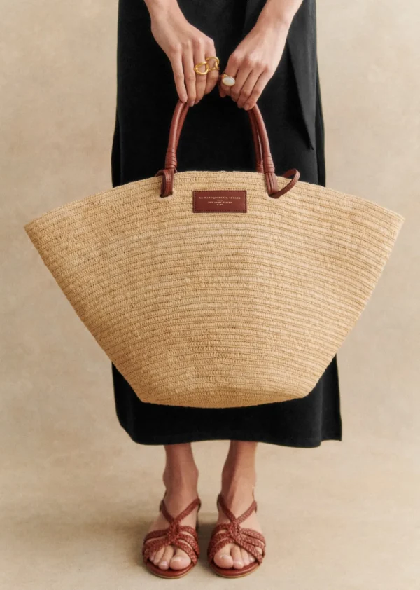 Sezane Korb Maxi Justine< Lederwaren | Körbe & Clutch