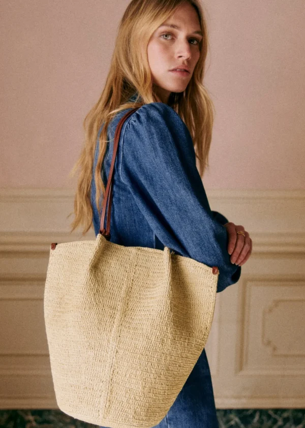 Sezane Korb Romie< Lederwaren | Körbe & Clutch