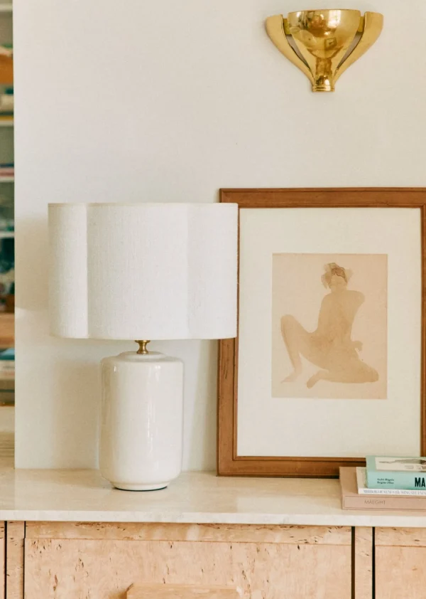 Sezane Lampe Mezzo - Creme< Beleuchtung