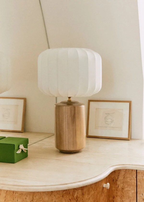 Sezane Lampe Mezzo – Holz< Beleuchtung