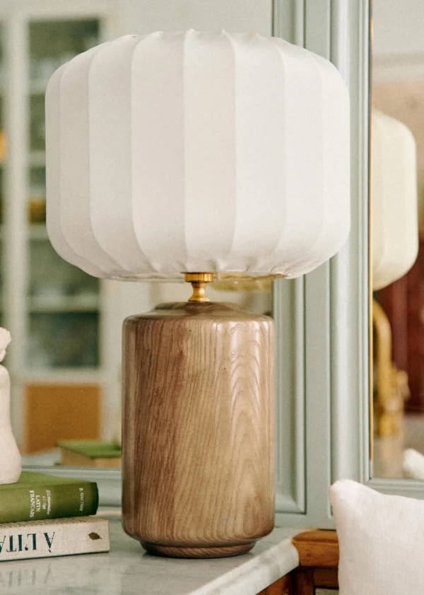 Sezane Lampe Mezzo – Holz< Beleuchtung