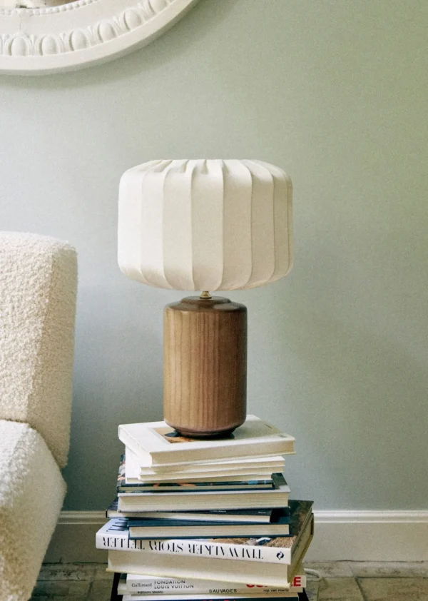 Sezane Lampe Mezzo – Holz< Beleuchtung