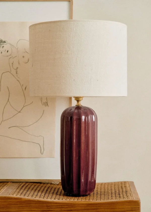 Sezane Lampe Traviata Großes Modell – Mokka< Beleuchtung