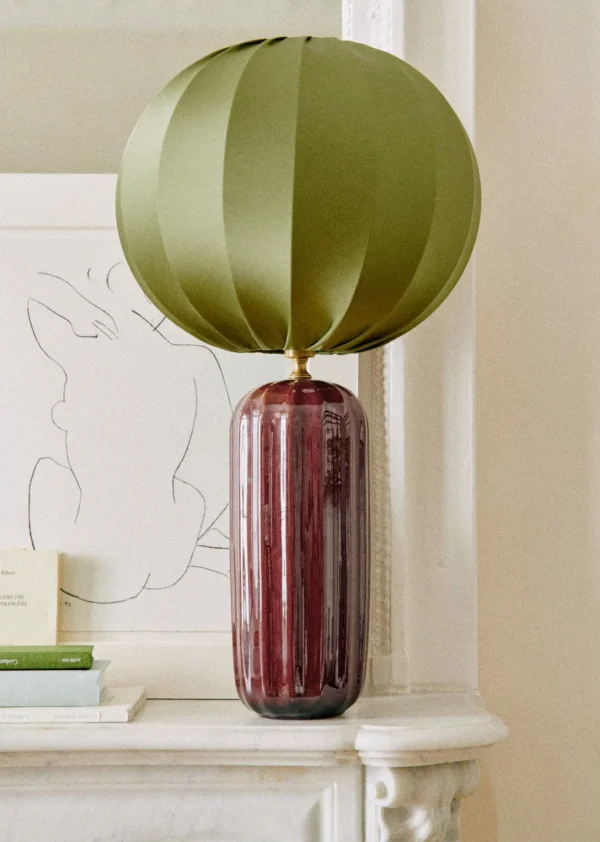 Sezane Lampe Traviata Großes Modell – Mokka< Beleuchtung