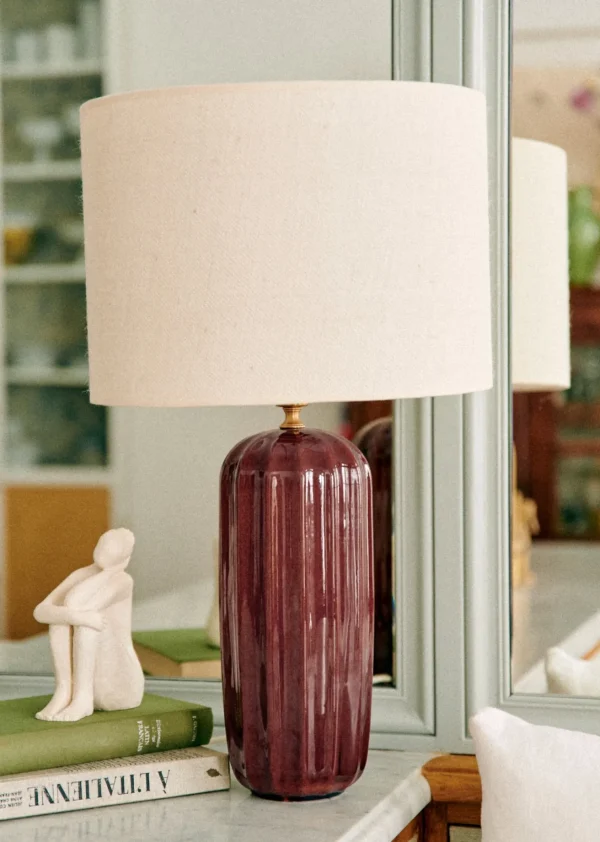 Sezane Lampe Traviata Großes Modell – Mokka< Beleuchtung