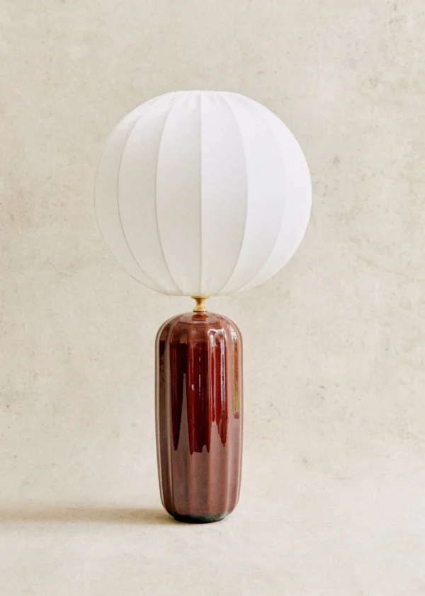 Sezane Lampe Traviata Großes Modell – Mokka< Beleuchtung