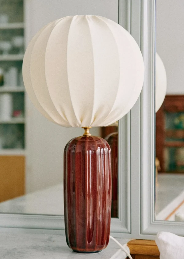 Sezane Lampe Traviata Großes Modell – Mokka< Beleuchtung