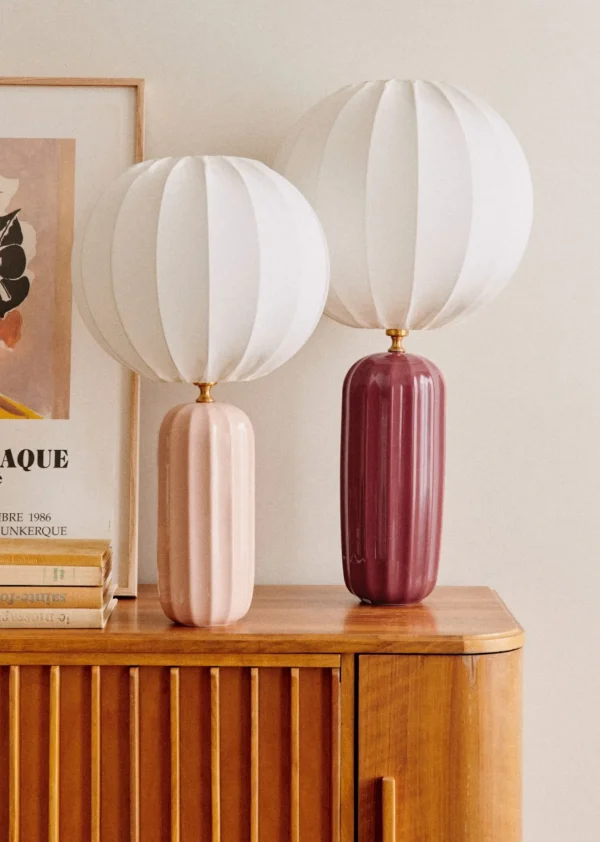 Sezane Lampe Traviata Großes Modell – Himbeerrot< Beleuchtung