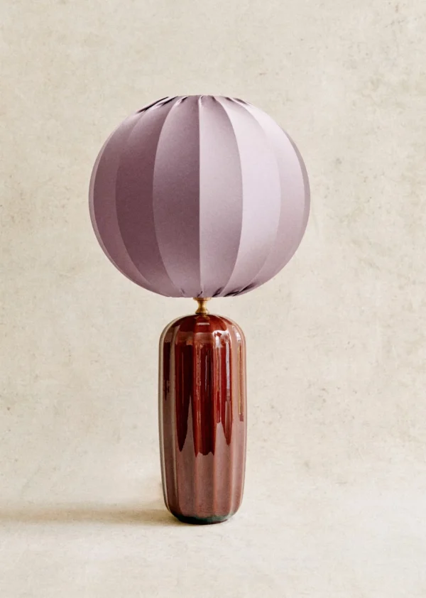 Sezane Lampe Traviata Großes Modell – Mokka< Beleuchtung