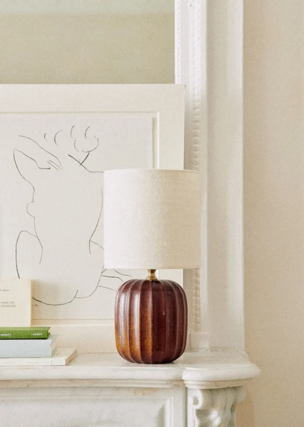 Sezane Lampe Traviata Kleines Modell – Mahagoni< Beleuchtung