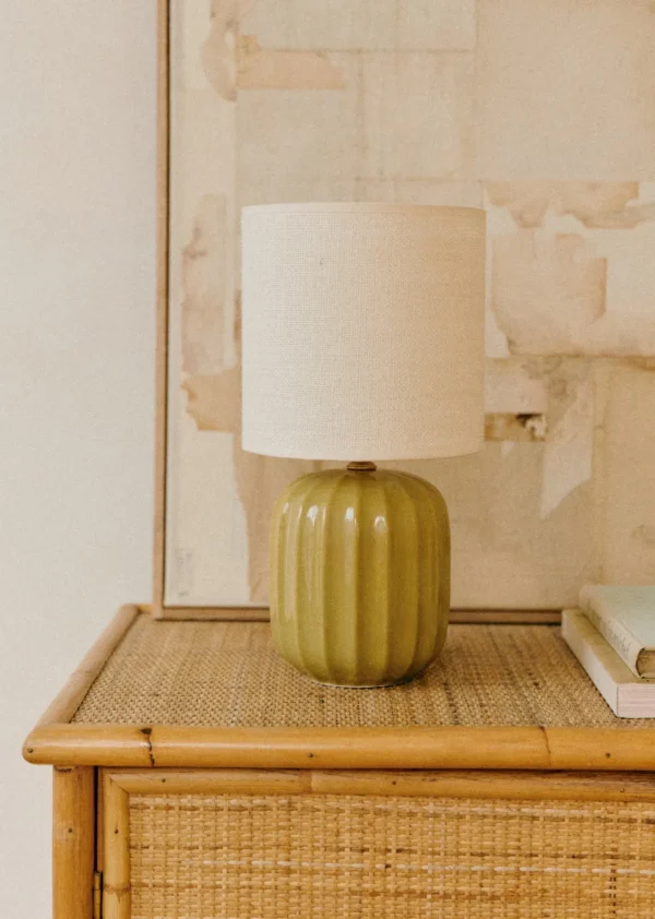 Sezane Lampe Traviata Kleines Modell - Grün Olive< Beleuchtung
