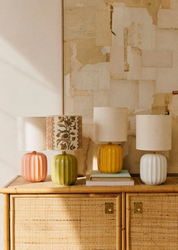 Sezane Lampe Traviata Kleines Modell - Grün Olive< Beleuchtung