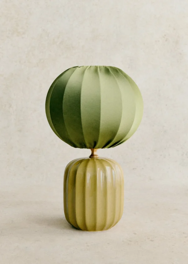 Sezane Lampe Traviata Kleines Modell - Grün Olive< Beleuchtung