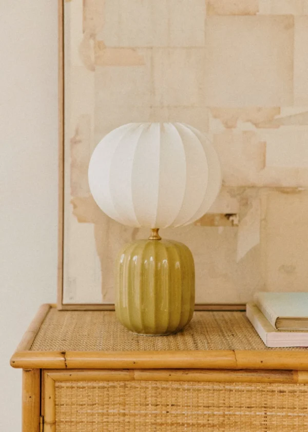 Sezane Lampe Traviata Kleines Modell - Grün Olive< Beleuchtung