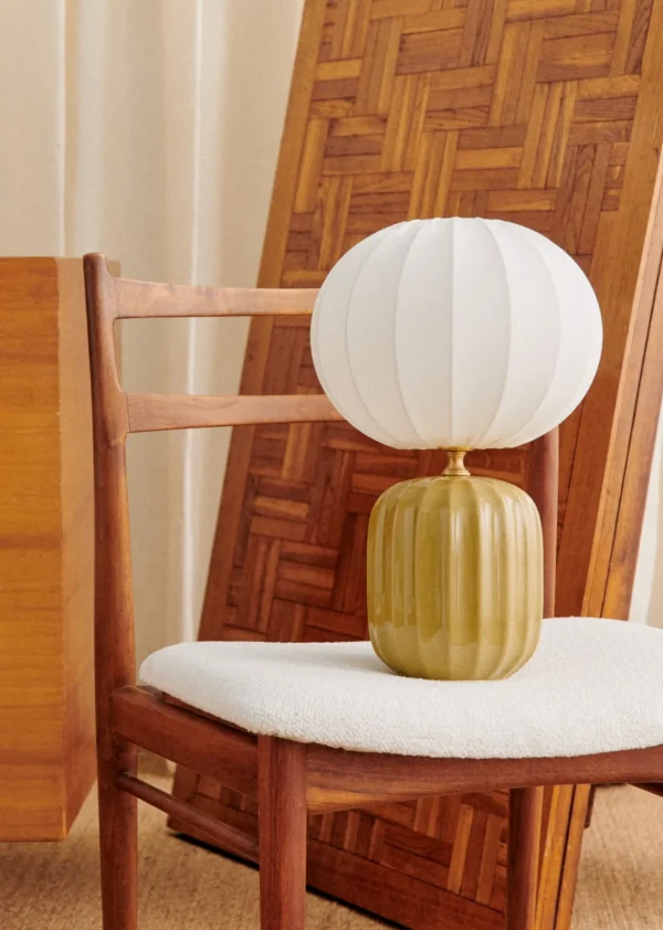 Sezane Lampe Traviata Kleines Modell - Grün Olive< Beleuchtung