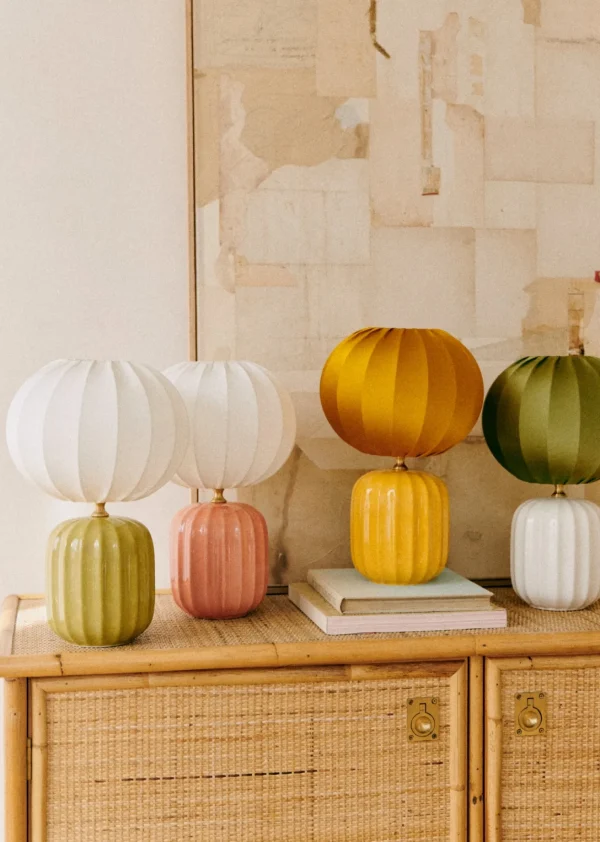 Sezane Lampe Traviata Kleines Modell - Grün Olive< Beleuchtung