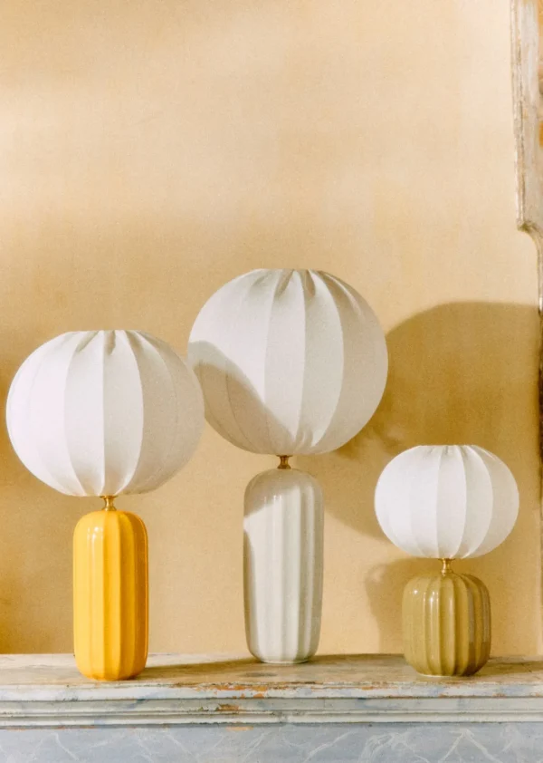 Sezane Lampe Traviata Kleines Modell - Grün Olive< Beleuchtung