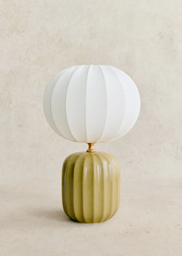 Sezane Lampe Traviata Kleines Modell - Grün Olive< Beleuchtung