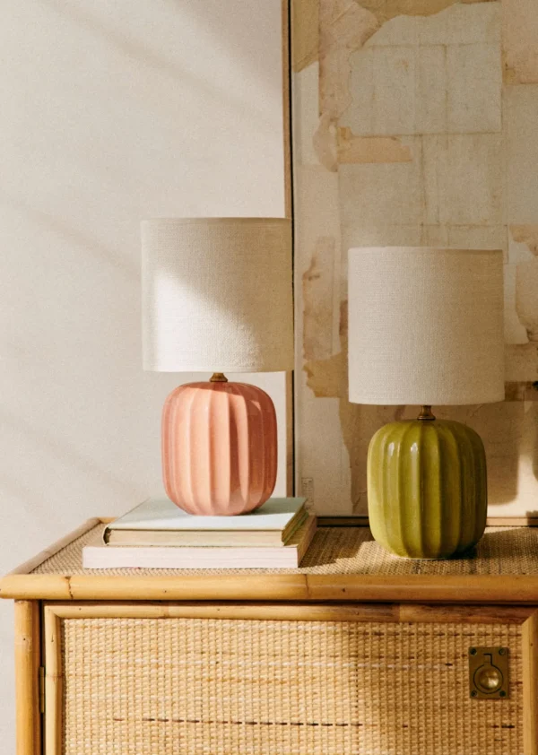 Sezane Lampe Traviata Kleines Modell - Grün Olive< Beleuchtung