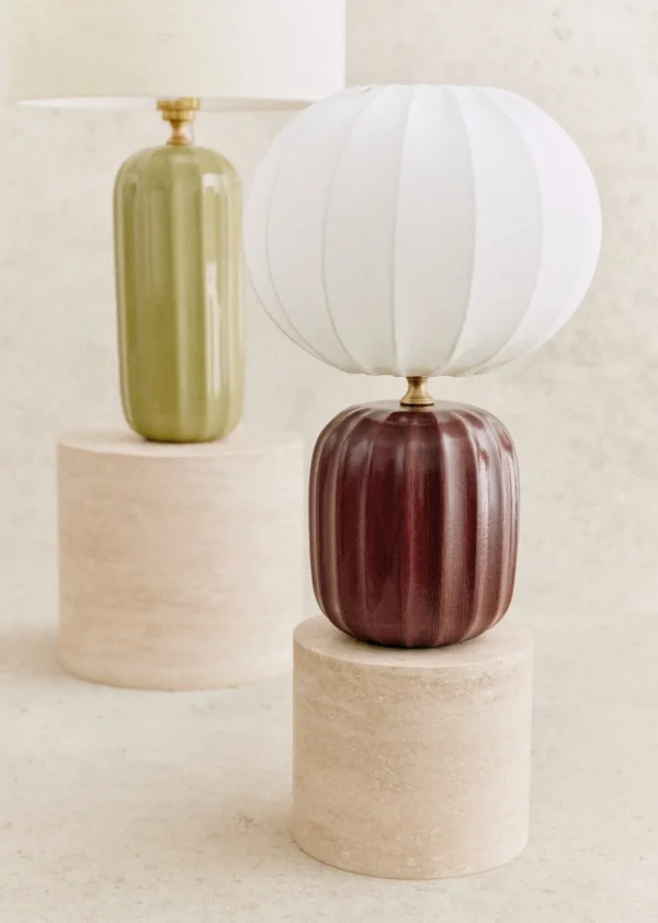 Sezane Lampe Traviata Kleines Modell – Mahagoni< Beleuchtung