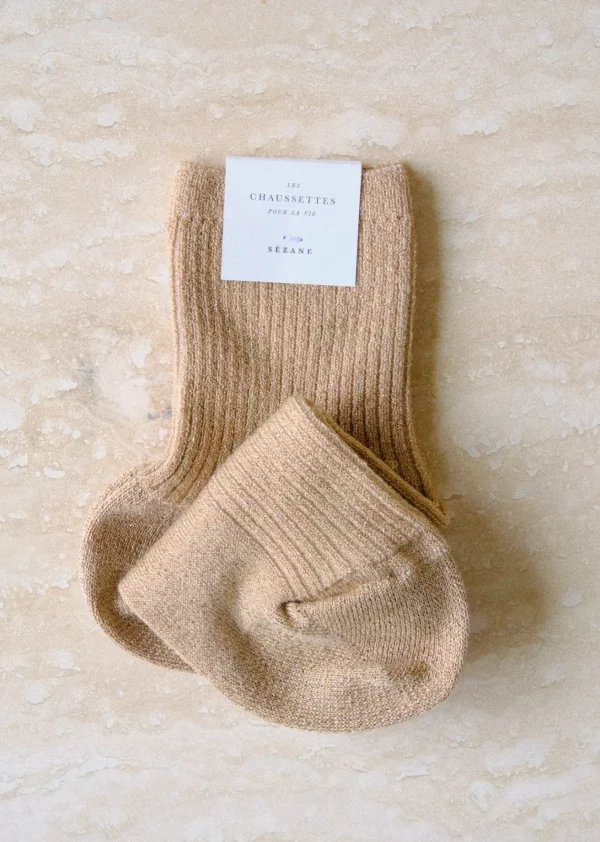 Sezane Lurex Socken< Strümpfe | Lifestyle