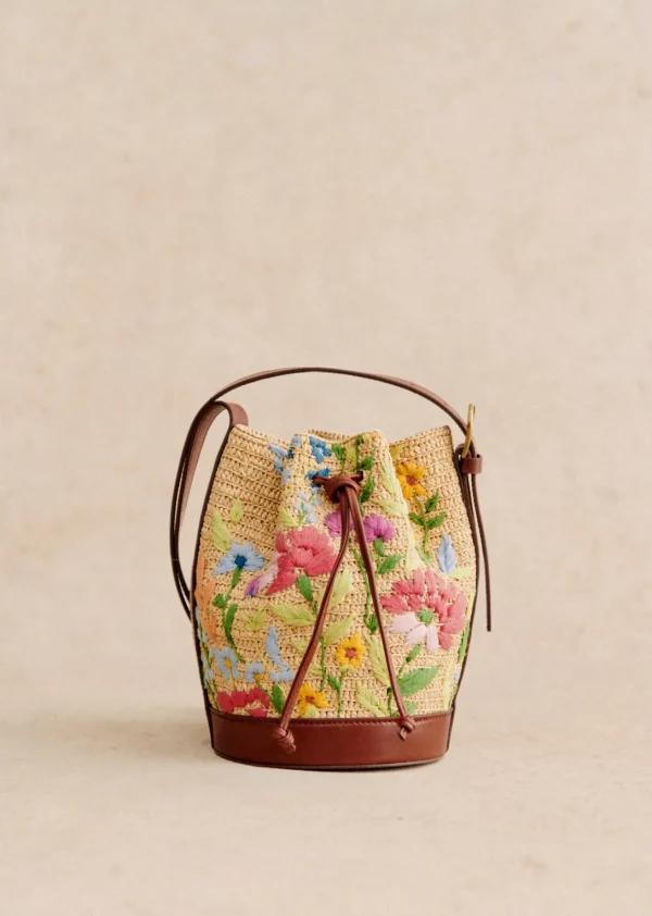 Sezane Mini Bucket Bag Farrow Raphia< Körbe & Clutch | Lederwaren