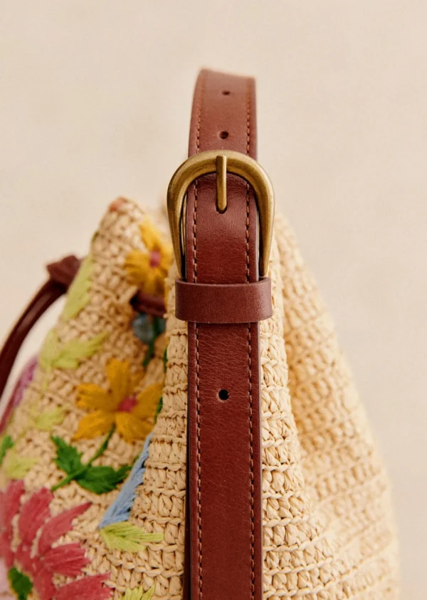 Sezane Mini Bucket Bag Farrow Raphia< Körbe & Clutch | Lederwaren