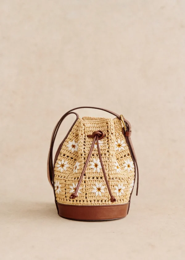 Sezane Mini Bucket Bag Farrow Raphia< Körbe & Clutch | Lederwaren