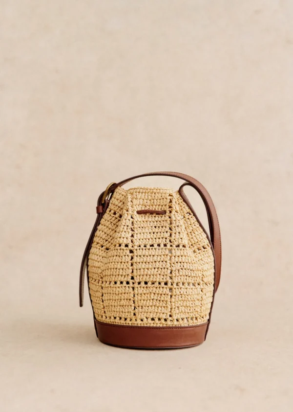Sezane Mini Bucket Bag Farrow Raphia< Körbe & Clutch | Lederwaren