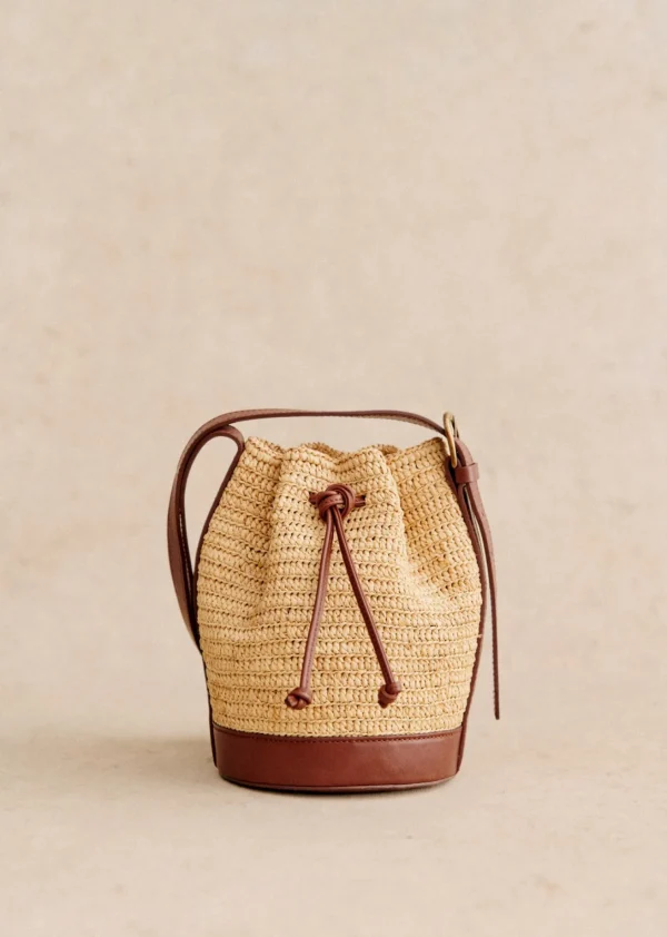 Sezane Mini Bucket Bag Farrow Raphia< Körbe & Clutch | Lederwaren