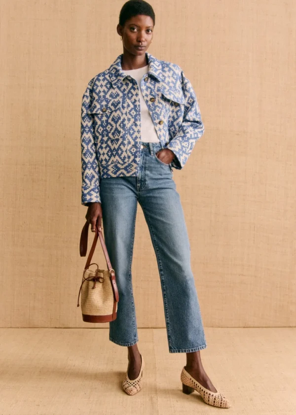 Sezane Mini Bucket Bag Farrow Raphia< Körbe & Clutch | Lederwaren