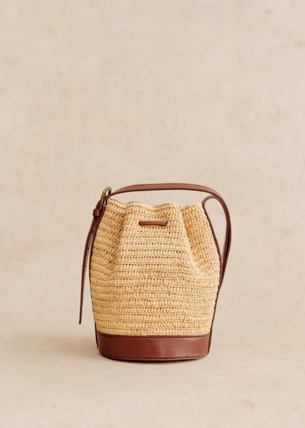 Sezane Mini Bucket Bag Farrow Raphia< Körbe & Clutch | Lederwaren
