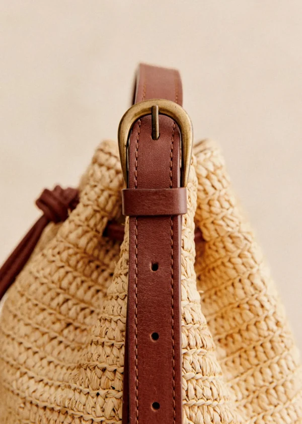 Sezane Mini Bucket Bag Farrow Raphia< Körbe & Clutch | Lederwaren