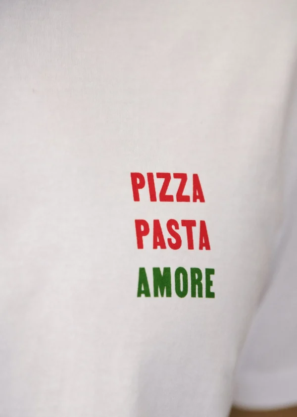 Sezane Pizza Pasta Amore< Gemusterte t-shirts