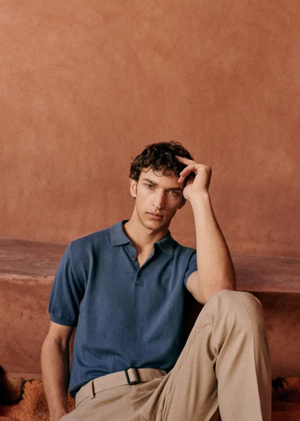 Sezane Polo-Shirt Riviera< Kurzärmelige pullover | Baumwollpullover