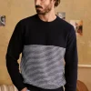 Sezane Pullover Bennett< Rundhals-ausschnitt | Baumwollpullover