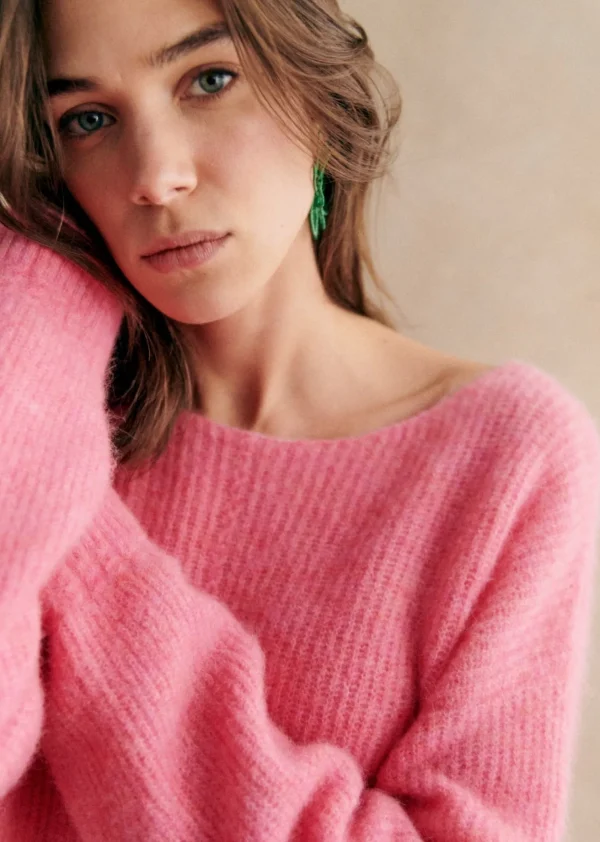 Sezane Pullover Brad< Strickwaren