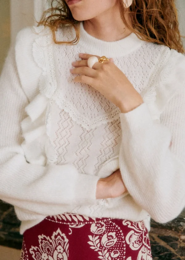Sezane Pullover Domi< Strickwaren
