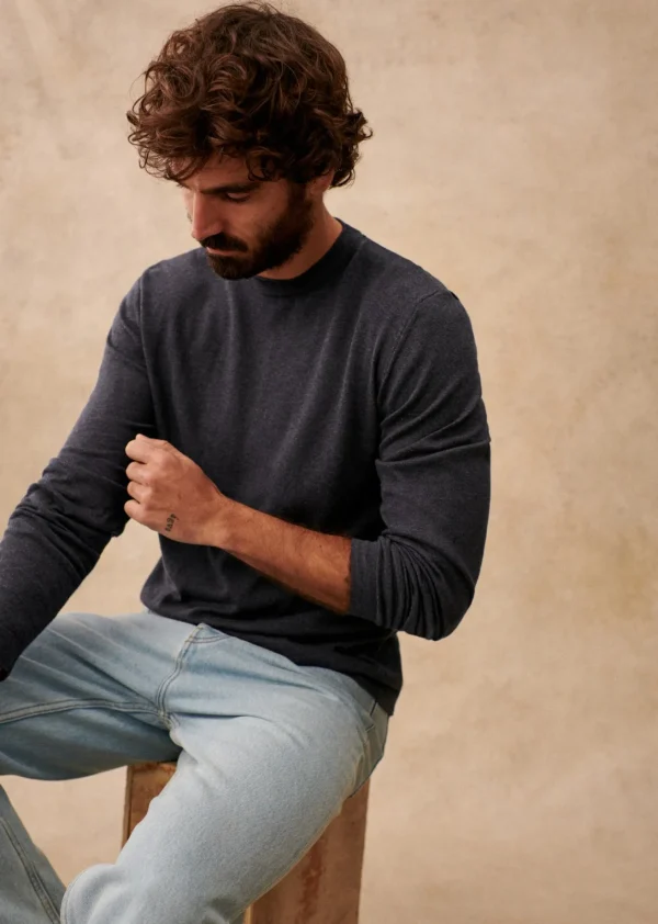 Sezane Pullover Edo< Rundhals-ausschnitt | Baumwollpullover