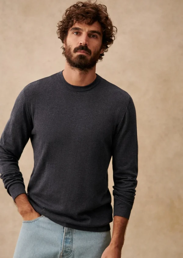 Sezane Pullover Edo< Rundhals-ausschnitt | Baumwollpullover